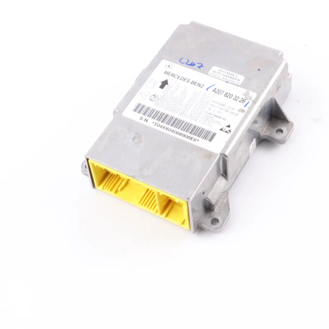 Airbag Module Mercedes W207 C207 Coupe Air Bag SRS Control Unit ECU to with Part number A2078203226 Airbag Module Mercedes W207 C207 Coupe Air Bag SRS Control Unit ECU - SKU A2078203226 - Part number A2078203226