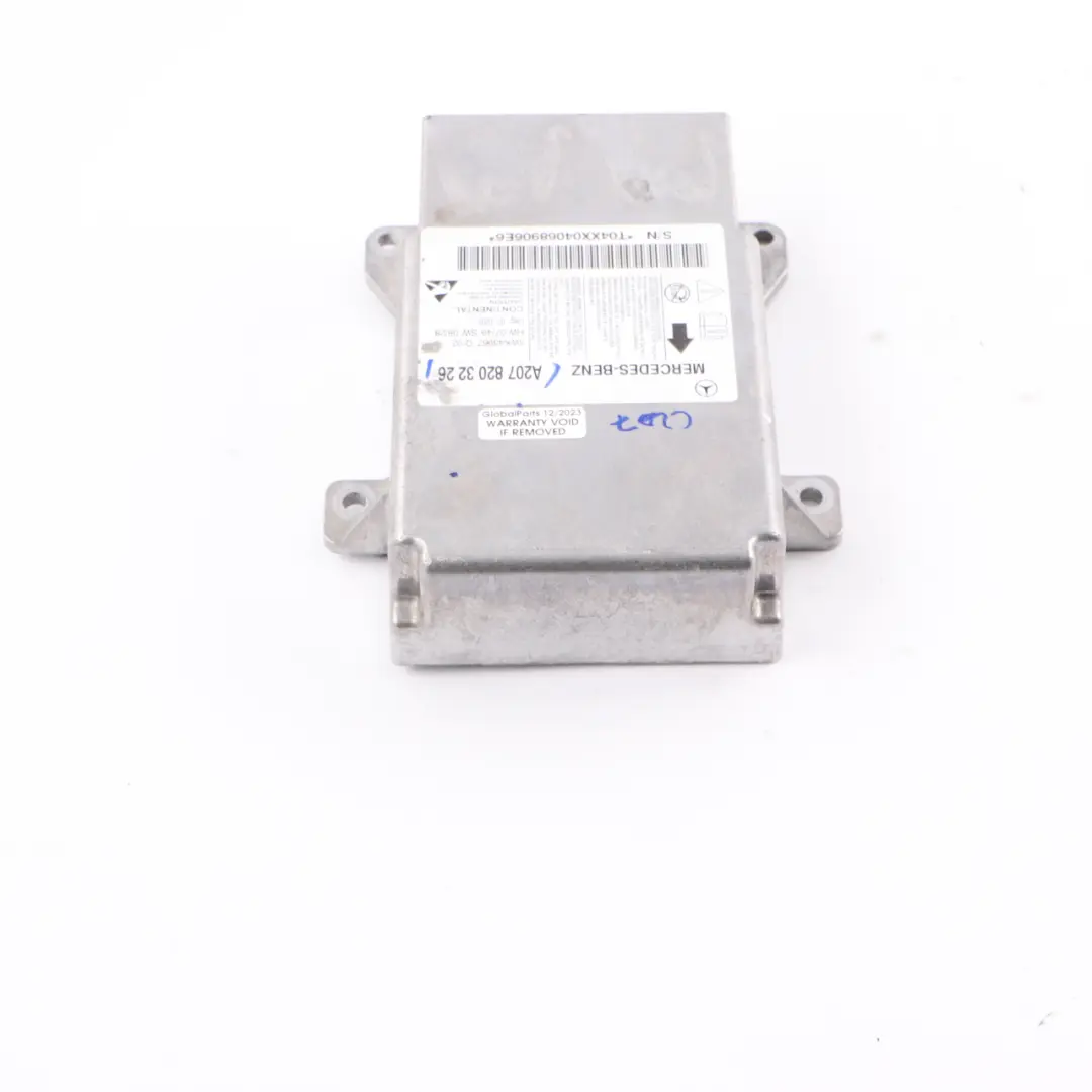  Airbag Module Mercedes W207 C207 Coupe Air Bag SRS Control Unit ECU - SKU A2078203226 - Part number A2078203226