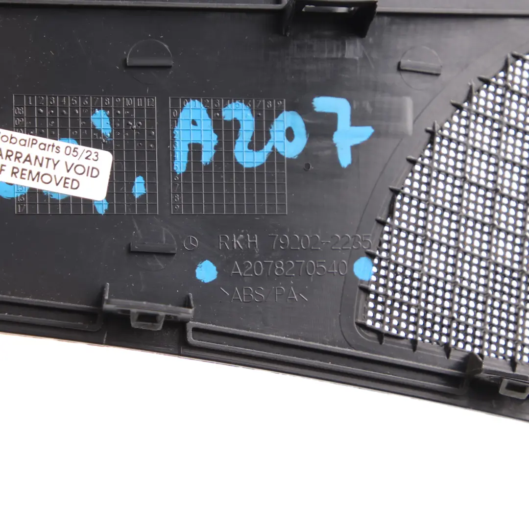 Tapa Altavoz Mercedes W207 A207 Altavoz Lateral Trasero Izquierdo para con número de pieza A2078270540 Tapa Altavoz Mercedes W207 A207 Altavoz Lateral Trasero Izquierdo - SKU A2078270540 - Número de pieza A2078270540