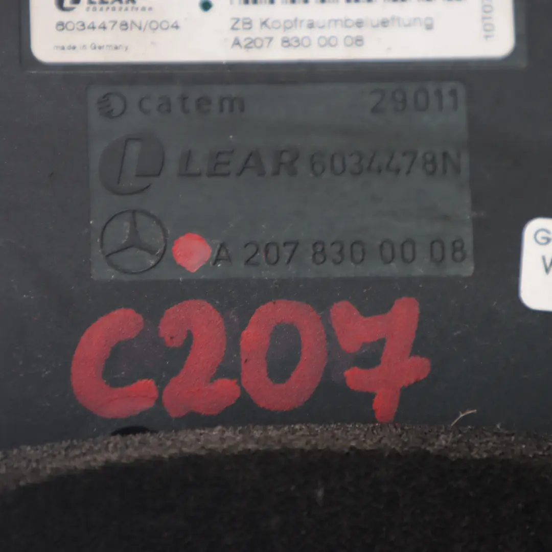 Mercedes A207 Moteur soufflerie siège Unité d'appui-tête ventilateur - SKU A2078300008 - Numéro de pièce A2078300008