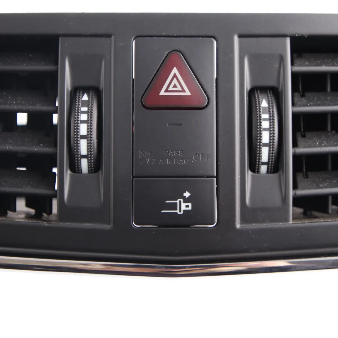 Vent Mercedes W207 C207 Dashboard Dash Center Grill Hazard to Air with Part number A2078300054 Air Vent Mercedes W207 C207 Dashboard Dash Center Grill Hazard - SKU A2078300054 - Part number A2078300054