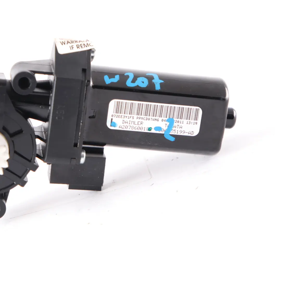 Mercedes W207 C207 A207 Sicherheitsgurtvorschub Motor Links - SKU A2078600182-2 - Teilenummer A2078600182