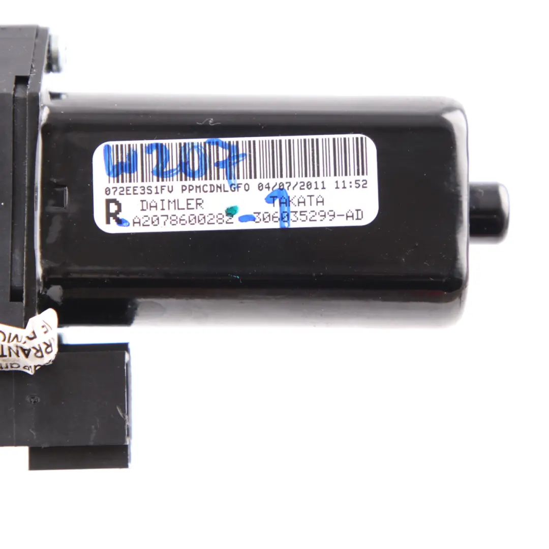 Mercedes W207 A207 C207 Ceinture sécurité Motor Adjuster Droit - SKU A2078600282-2 - Numéro de pièce A2078600282