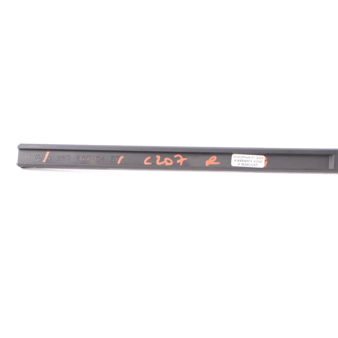 Mercedes C207 Seat Belt Feeder Rod Front Right O/S Handover Arm Trim - SKU A2078600457 - Part number A2078600457
