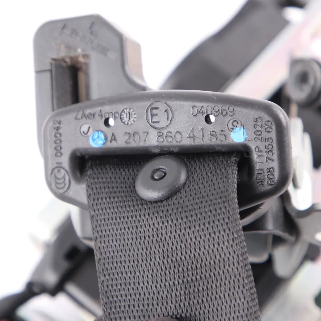  Ceinture de Sécurité Mercedes W207 C207 A207 Avant Gauche Noir - SKU A2078604185 - Numéro de pièce A2078604185