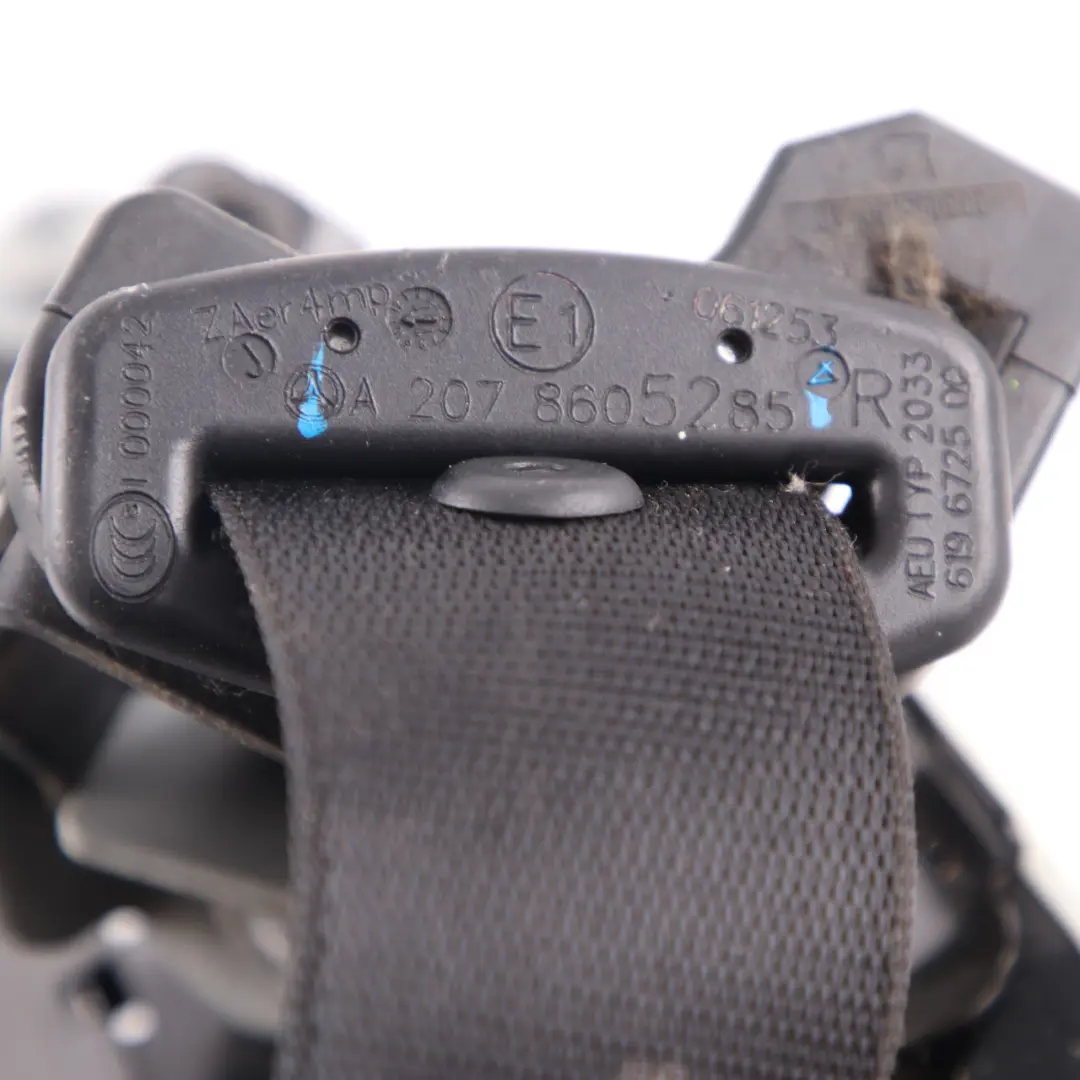 Belt Mercedes W207 A207 C207 Safety Belt Front Right O/S Black Seat - SKU A2078605285 - Part number A2078605285