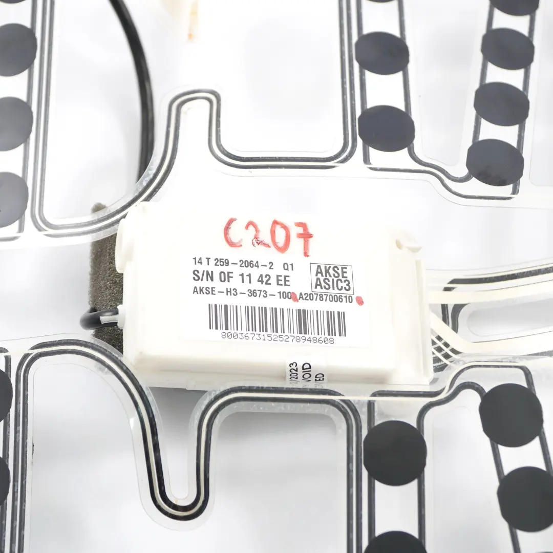 Occupancy Mat anteriore sedile pad sensore modulo per Mercedes C207 con numero di parte A2078700610 Mercedes C207 Occupancy Mat anteriore sedile pad sensore modulo - SKU A2078700610 - Numero di parte A2078700610