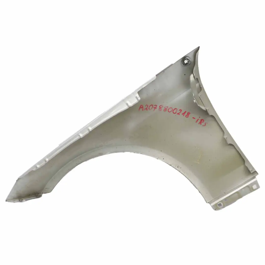 W207 Kotflügel Seitenverkleidung vorne rechts Iridium Silber - 775 für Mercedes mit Teilenummer A2078800218 Mercedes W207 Kotflügel Seitenverkleidung vorne rechts Iridium Silber - 775 - SKU A2078800218-IRS - Teilenummer A2078800218