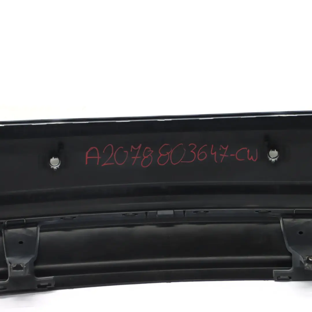 W207 Rear Bumper Trim Panel Covering Sport Calcite White - 650 to Mercedes with Part number A2078803647 Mercedes W207 Rear Bumper Trim Panel Covering Sport Calcite White - 650 - SKU A2078803647-CW - Part number A2078803647