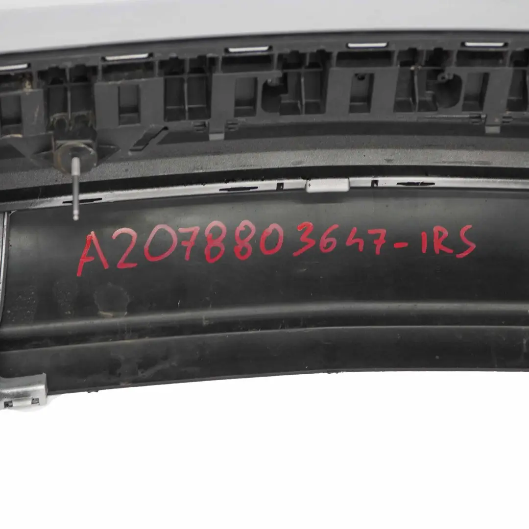 W207 Rear Bumper Trim Panel Covering Sport Iridium Silver - 775 to Mercedes with Part number A2078803647 Mercedes W207 Rear Bumper Trim Panel Covering Sport Iridium Silver - 775 - SKU A2078803647-IRS - Part number A2078803647