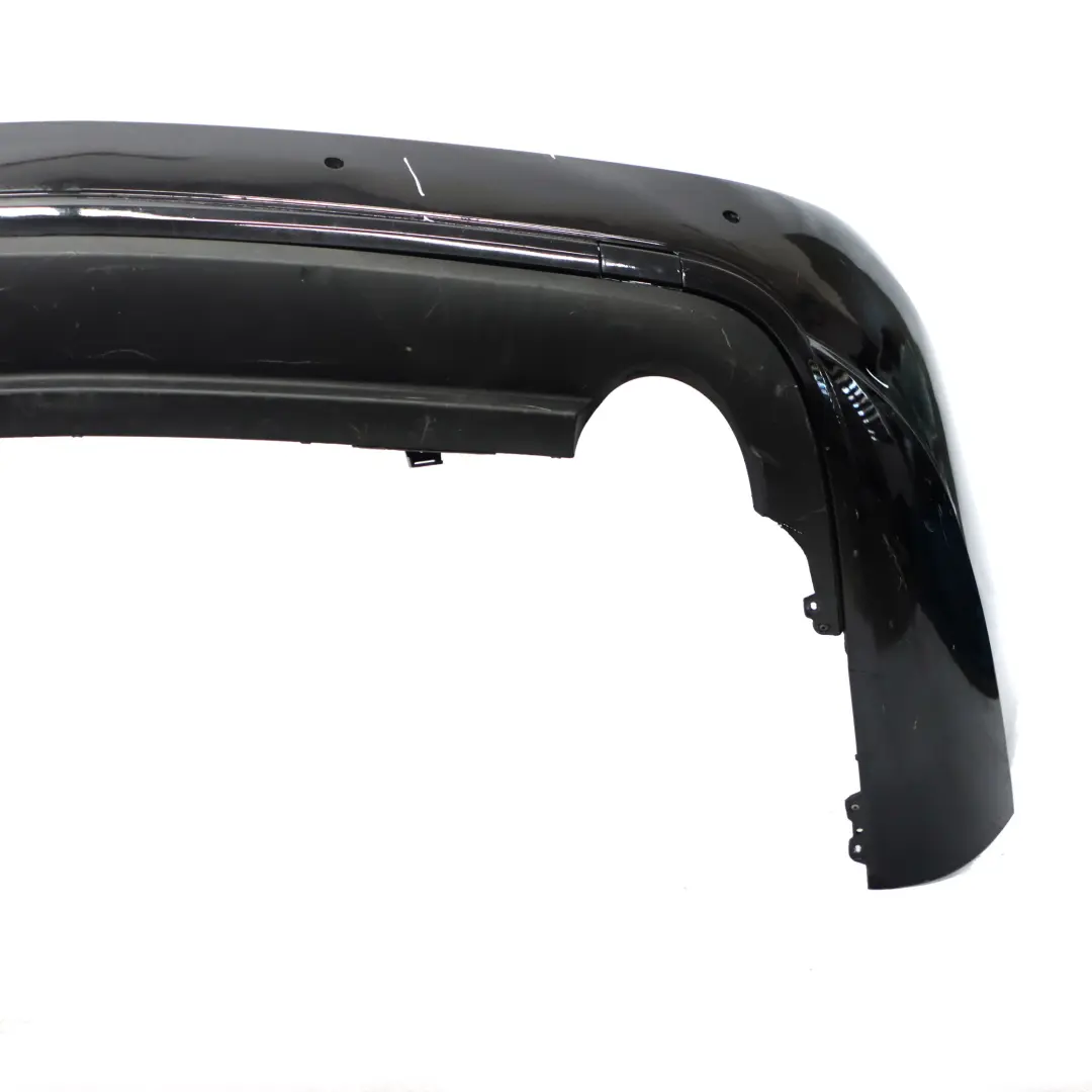 W207 Rear Bumper Trim Panel Covering Obsidian Black Metallic - 197 to Mercedes with Part number A2078803647 Mercedes W207 Rear Bumper Trim Panel Covering Obsidian Black Metallic - 197 - SKU A2078803647-OB1 - Part number A2078803647