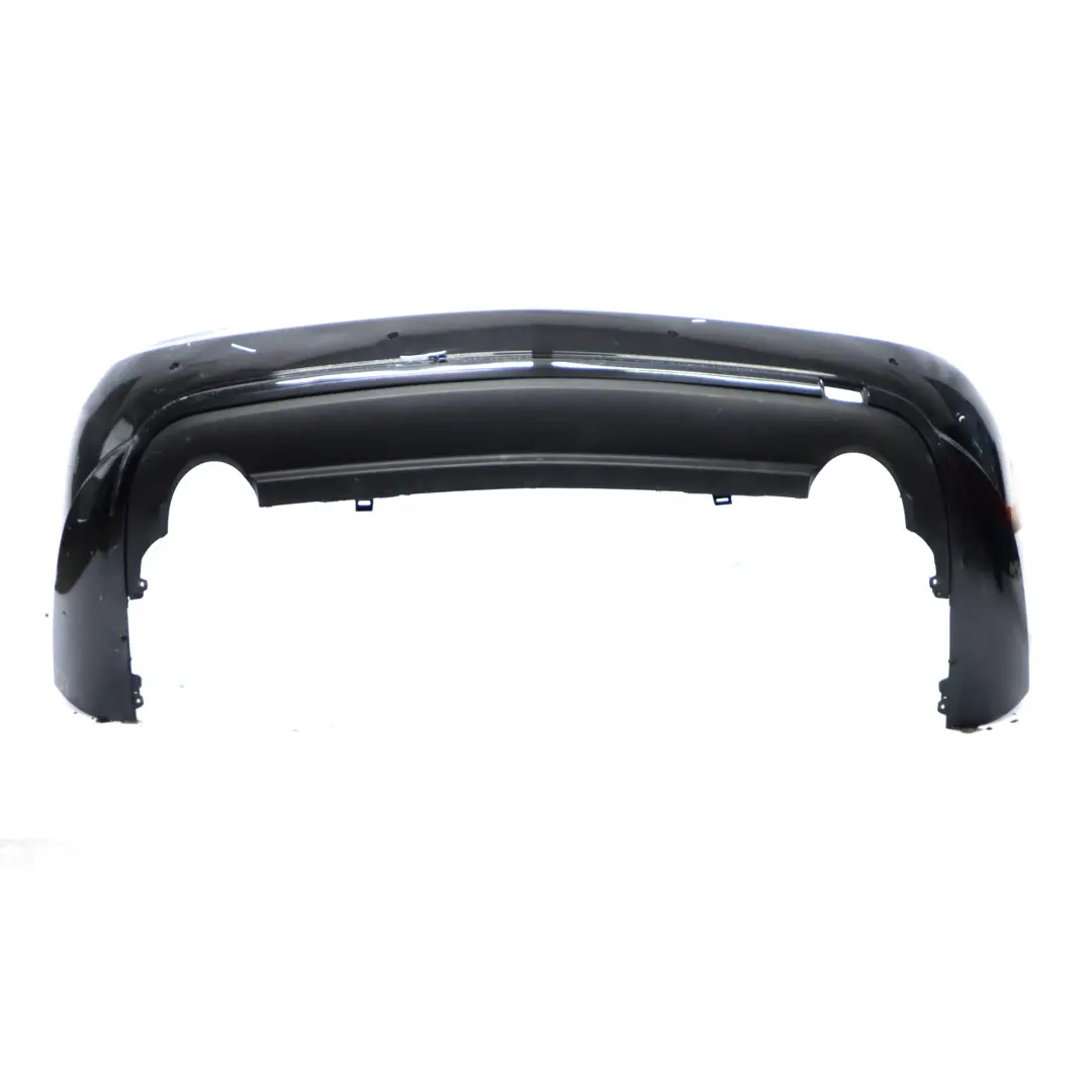 W207 Rear Bumper Trim Panel Covering Obsidian Black Metallic - 197 to Mercedes with Part number A2078803647 Mercedes W207 Rear Bumper Trim Panel Covering Obsidian Black Metallic - 197 - SKU A2078803647-OB - Part number A2078803647