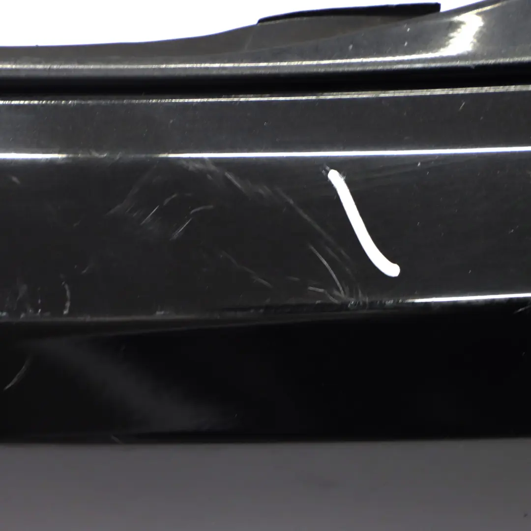 W207 Rear Bumper Trim Panel Covering Obsidian Black Metallic - 197 to Mercedes with Part number A2078803647 Mercedes W207 Rear Bumper Trim Panel Covering Obsidian Black Metallic - 197 - SKU A2078803647-OB - Part number A2078803647