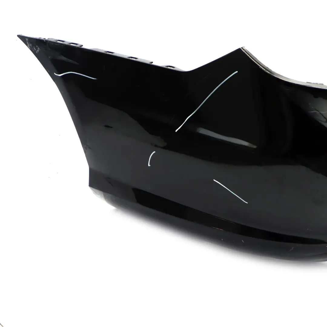 W207 Rear Bumper Trim Panel Covering Obsidian Black Metallic - 197 to Mercedes with Part number A2078803647 Mercedes W207 Rear Bumper Trim Panel Covering Obsidian Black Metallic - 197 - SKU A2078803647-OB - Part number A2078803647