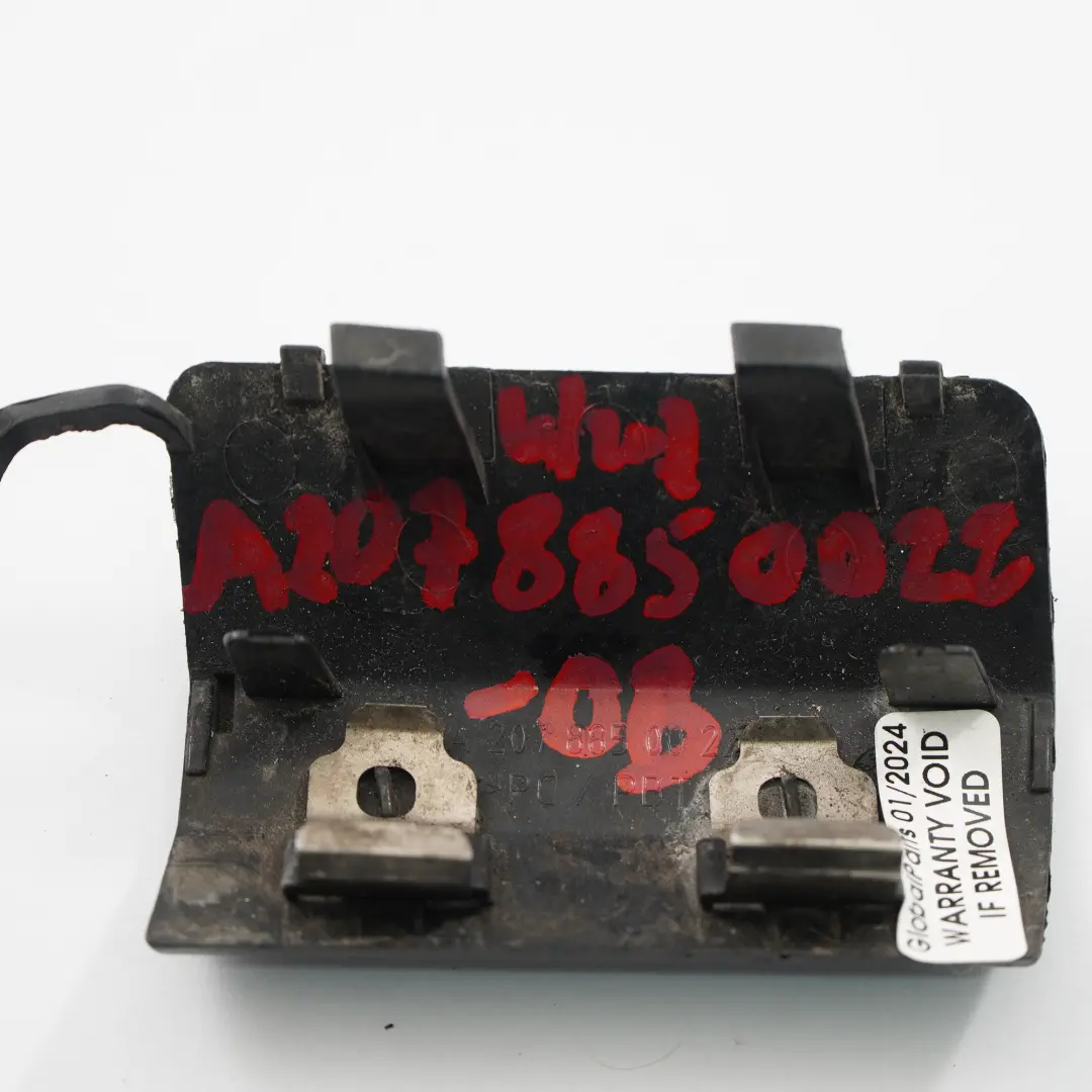 Mercedes W207 Hintere Stoßstange Abschleppöse Abdeckung Obsidian Schwarz 197 - SKU A2078850022-OB - Teilenummer A2078850022