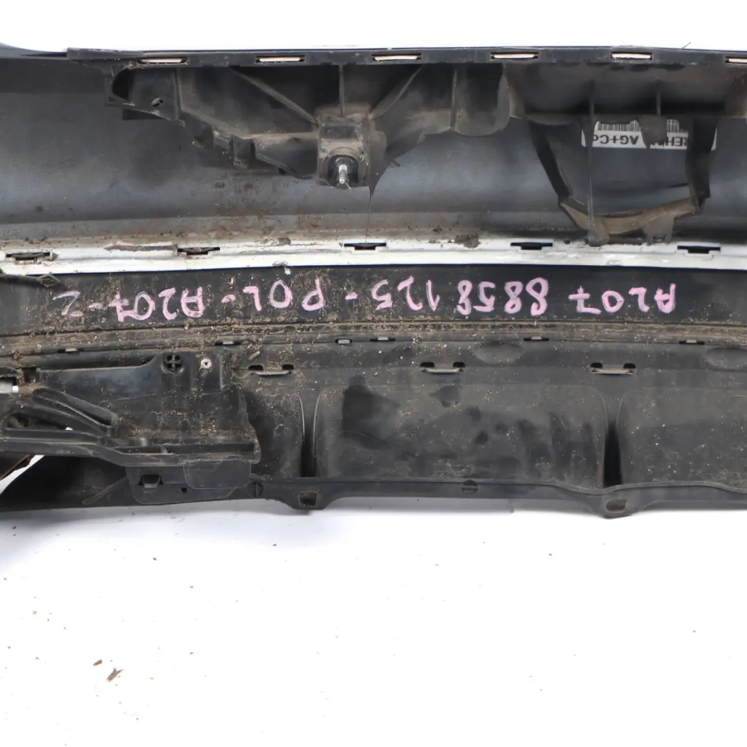 Bumper Polar White - 149 to Mercedes C207 Coupe A207 Cabrio AMG Sport Rear with Part number A2078858125 Mercedes C207 Coupe A207 Cabrio AMG Sport Rear Bumper Polar White - 149 - SKU A2078858125-POL - Part number A2078858125