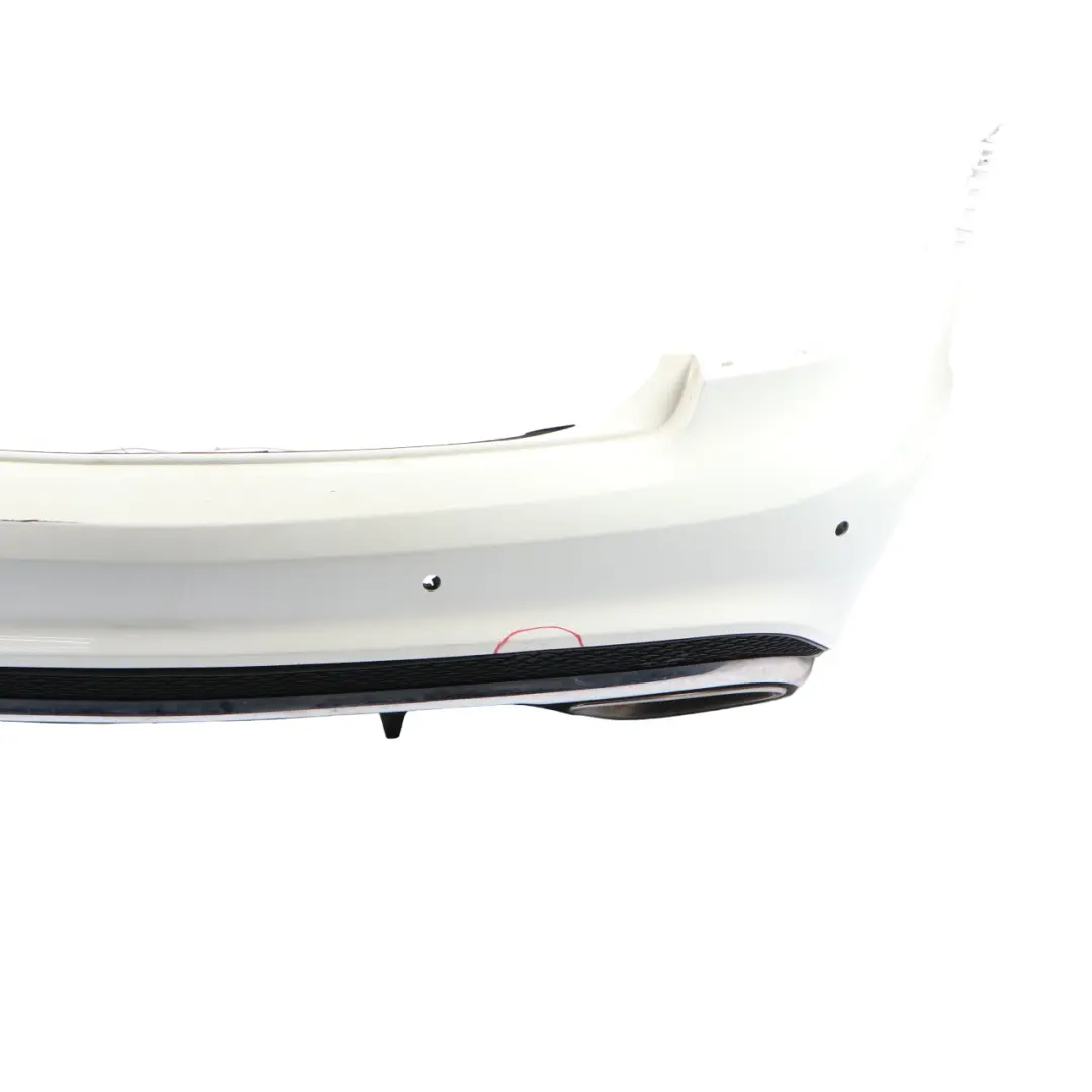 Mercedes C207 Coupe A207 Cabrio AMG Sport Rear Bumper Polar White - 149 - SKU A2078858125-POL - Part number A2078858125