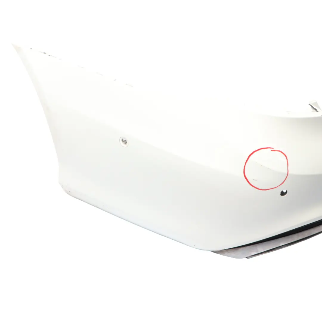 Mercedes C207 Coupe A207 Cabrio AMG Sport Rear Bumper Polar White - 149 - SKU A2078858125-POL - Part number A2078858125