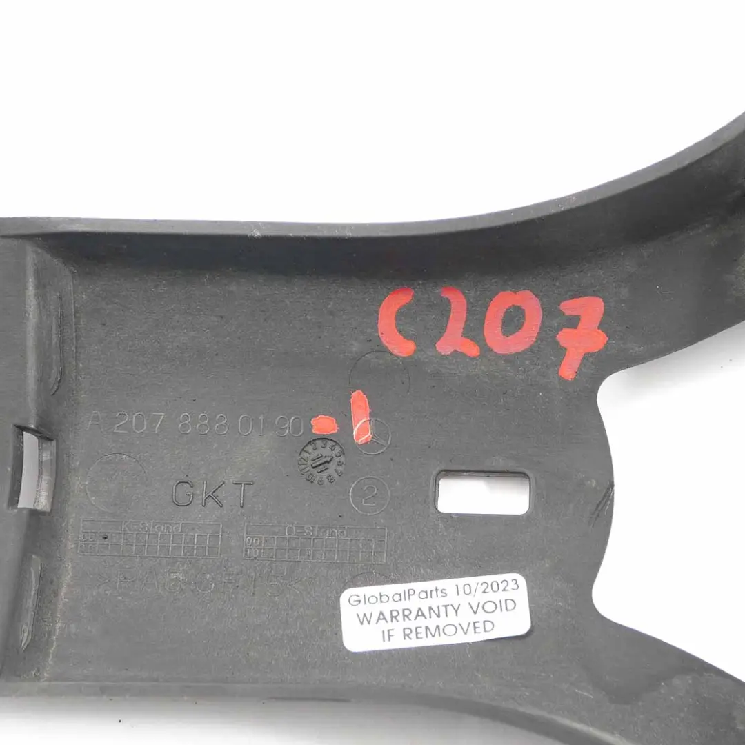 Mercedes C207 Radiator Grille Front Supporting Bracket Holder Trim - SKU A2078880190-1 - Part number A2078880190