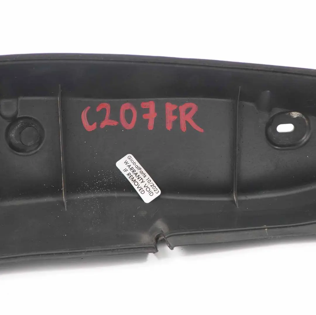 Mercedes W207 Fender Wing Panel Seal Front Right O/S Cover Bracket - SKU A2078890225 - Part number A2078890225