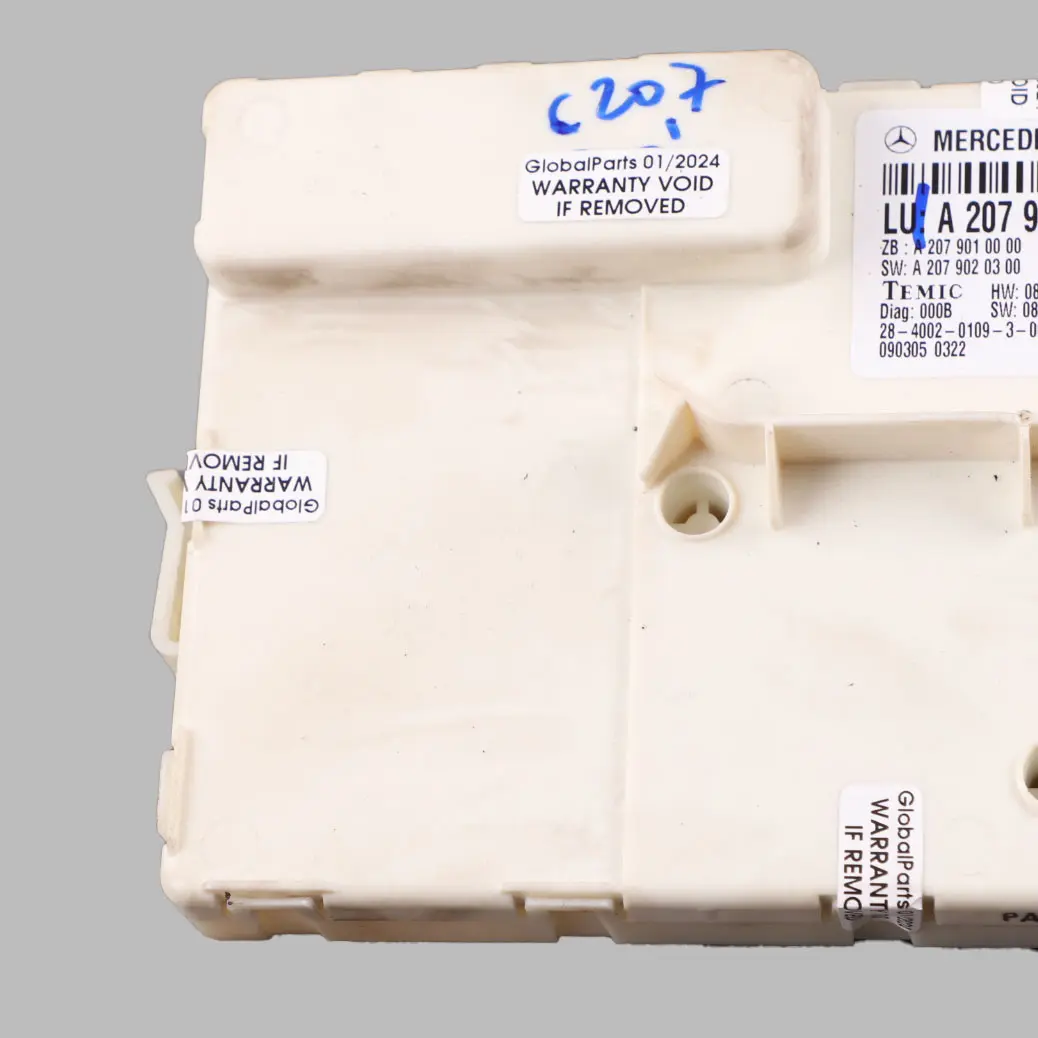 Door Module Rear Right O/S Control Unit ECU to Mercedes C207 with Part number A2079000600 Mercedes C207 Door Module Rear Right O/S Control Unit ECU - SKU A2079000600 - Part number A2079000600