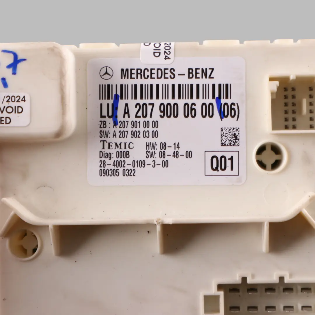 Mercedes C207 Door Module Rear Right O/S Control Unit ECU - SKU A2079000600 - Part number A2079000600