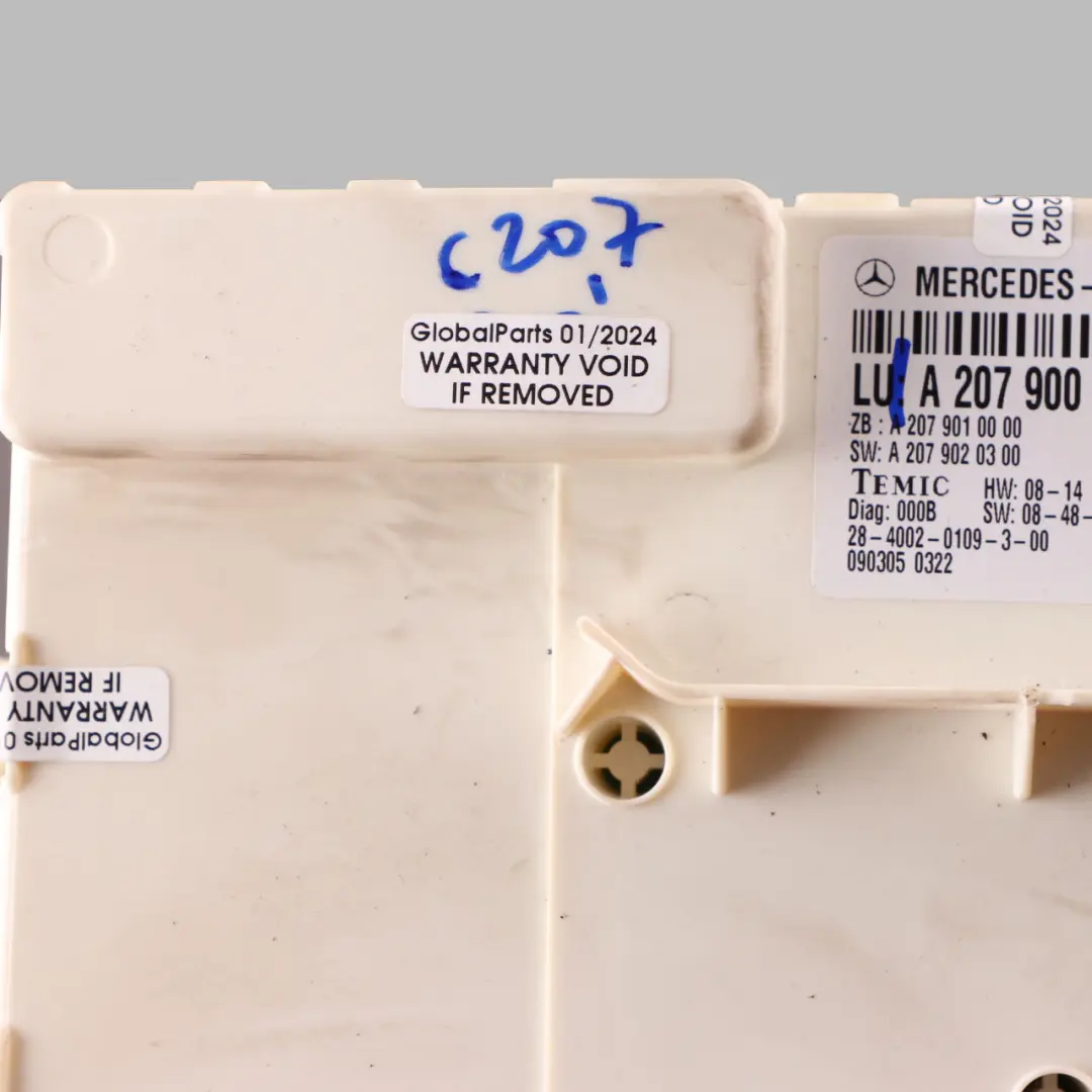 Door Module Rear Right O/S Control Unit ECU to Mercedes C207 with Part number A2079000600 Mercedes C207 Door Module Rear Right O/S Control Unit ECU - SKU A2079000600 - Part number A2079000600