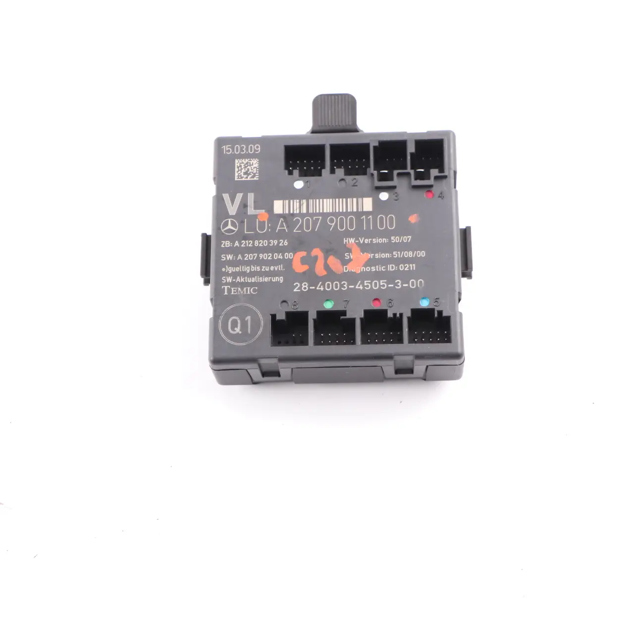 Módulo puerta Mercedes C207 W207 Delantero Izquierdo Unidad ECU A2079001100