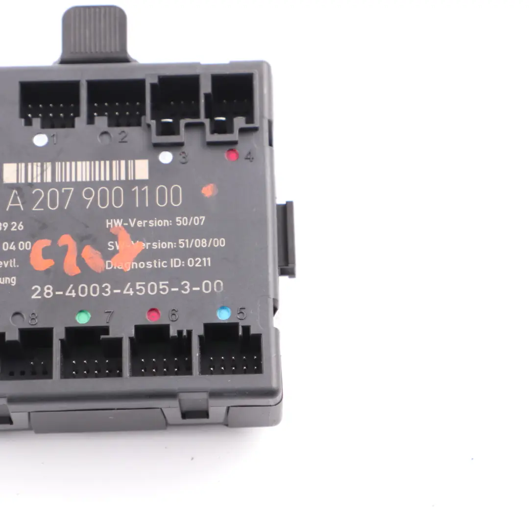  Door Module Mercedes C207 W207 Front Left N/S Control Unit ECU - SKU A2079001100 - Part number A2079001100