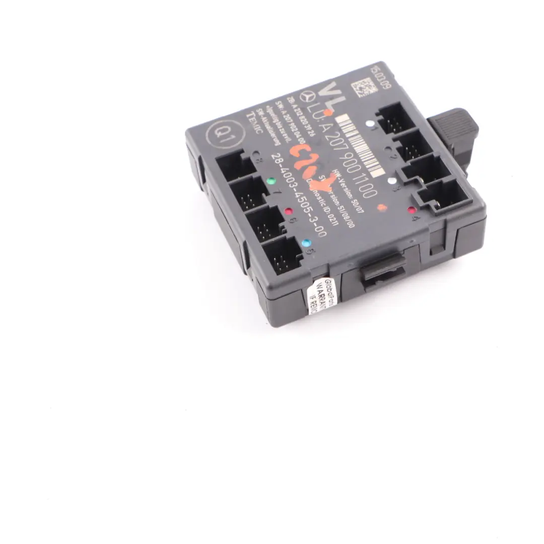  Door Module Mercedes C207 W207 Front Left N/S Control Unit ECU - SKU A2079001100 - Part number A2079001100