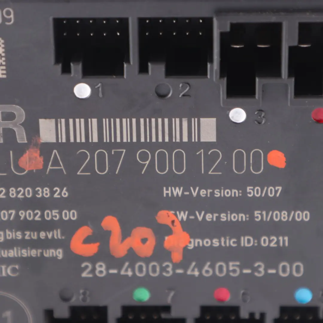  Door Module Mercedes C207 W207 Front Right O/S Control Unit ECU - SKU A2079001200 - Part number A2079001200