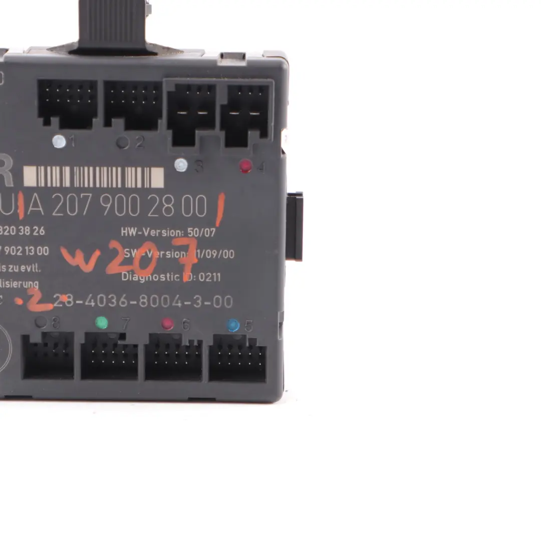 W207 Module De Porte Avant Droit Cabriolet Unité Commande pour Mercedes à propos du numéro de pièce A2079002800 Mercedes W207 Module De Porte Avant Droit Cabriolet Unité Commande - SKU A2079002800 - Numéro de pièce A2079002800
