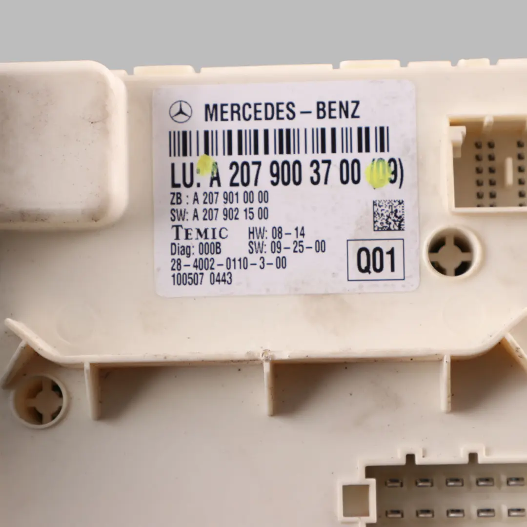 Türmodul hinten links Steuergerät ECU für Mercedes C207 mit Teilenummer A2079003700 Mercedes C207 Türmodul hinten links Steuergerät ECU - SKU A2079003700 - Teilenummer A2079003700