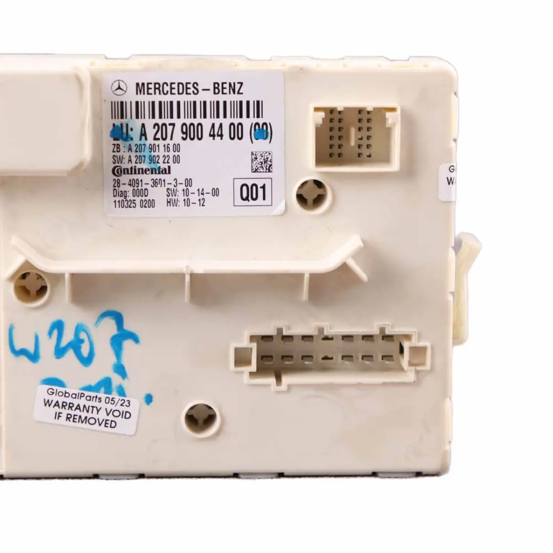 Window Module Mercedes W207 C207 Coupe Control Unit ECU to Rear with Part number A2079004400 Rear Window Module Mercedes W207 C207 Coupe Control Unit ECU - SKU A2079004400 - Part number A2079004400