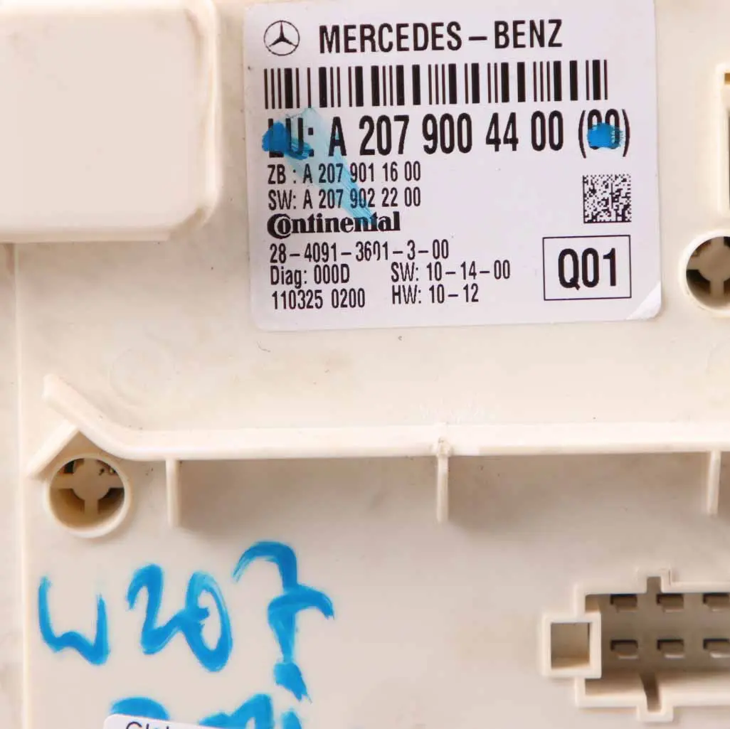 Window Module Mercedes W207 C207 Coupe Control Unit ECU to Rear with Part number A2079004400 Rear Window Module Mercedes W207 C207 Coupe Control Unit ECU - SKU A2079004400 - Part number A2079004400