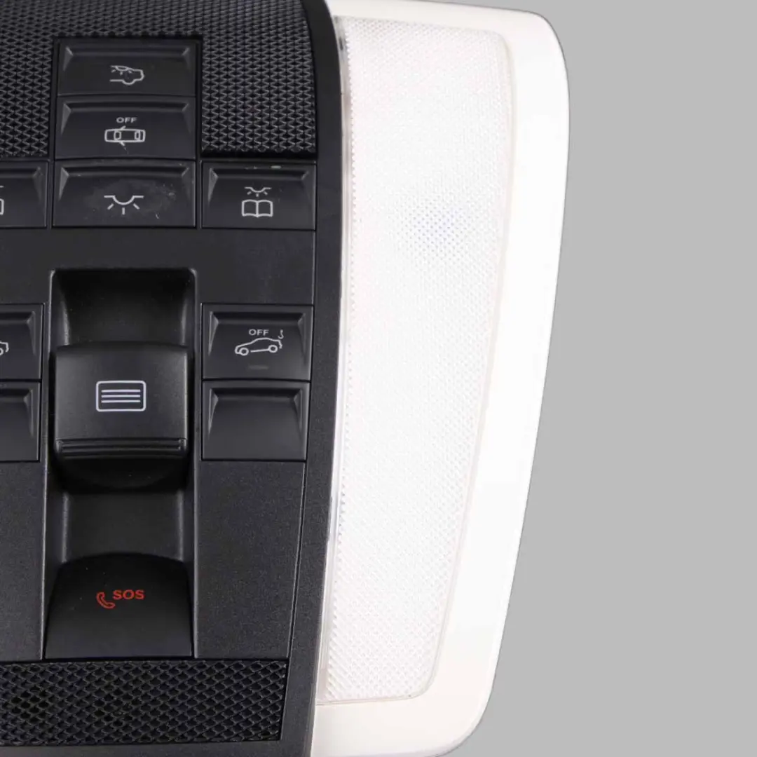 W207 Coupe Luz Techo Lectura Delantera Interruptor Negro para Mercedes con número de pieza A2079007700 Mercedes W207 Coupe Luz Techo Lectura Delantera Interruptor Negro - SKU A2079007700 - Número de pieza A2079007700