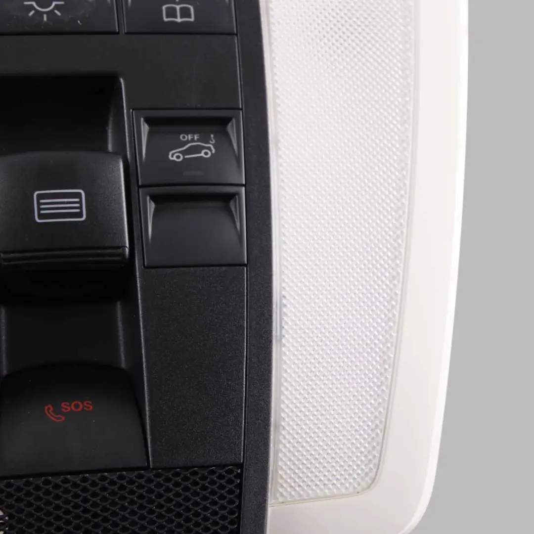 W207 Coupe Luz Techo Lectura Delantera Interruptor Negro para Mercedes con número de pieza A2079007700 Mercedes W207 Coupe Luz Techo Lectura Delantera Interruptor Negro - SKU A2079007700 - Número de pieza A2079007700