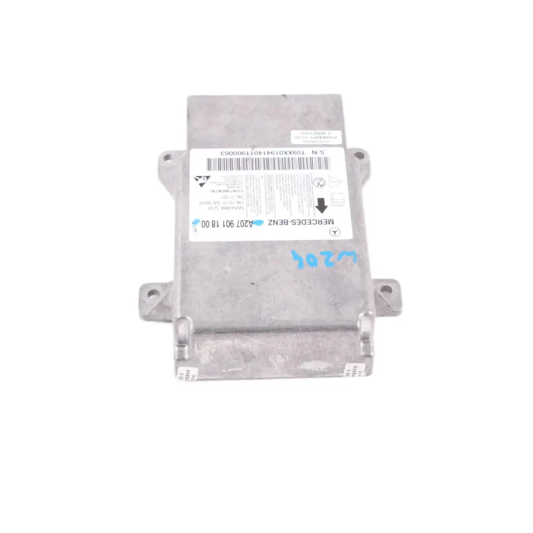 W207 Unité de contrôle ECU Sensor Module Air SRS Bag pour Mercedes W204 à propos du numéro de pièce A2079011800 Mercedes W204 W207 Unité de contrôle ECU Sensor Module Air SRS Bag - SKU A2079011800 - Numéro de pièce A2079011800