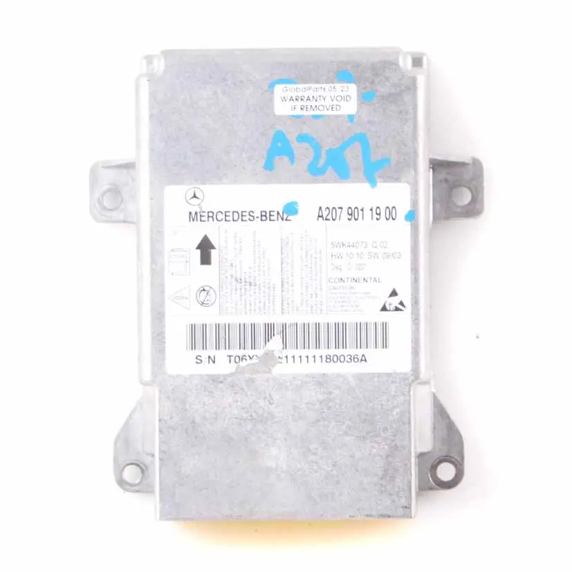 Air Bag Module Mercedes W207 A207 Control Unit ECU Airbag Sensor - SKU A2079011900 - Part number A2079011900