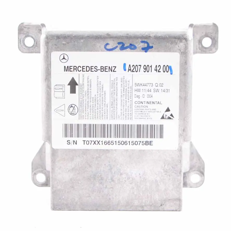 Modulo Air Mercedes W207 C207 Coupe Air SRS Unità di controllo ECU A2079014200