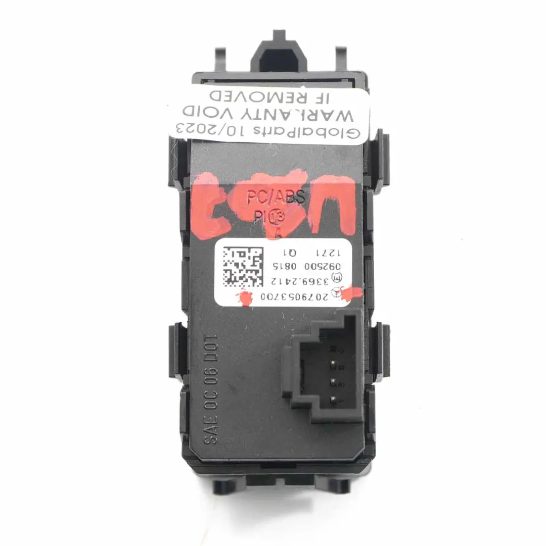 Mercedes W207 Luz de Emergencia Interruptor Botón Unidad - SKU A2079053700 - Número de pieza A2079053700