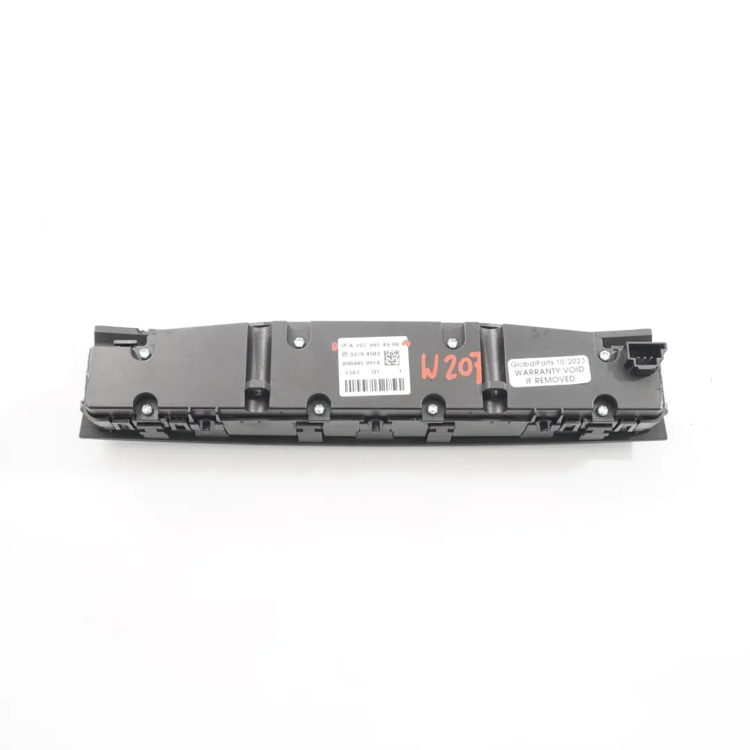 W207 Pannello Interruttori Sedili Riscaldati PDC ECO Unità per Mercedes con numero di parte A2079054900 Mercedes W207 Pannello Interruttori Sedili Riscaldati PDC ECO Unità - SKU A2079054900 - Numero di parte A2079054900