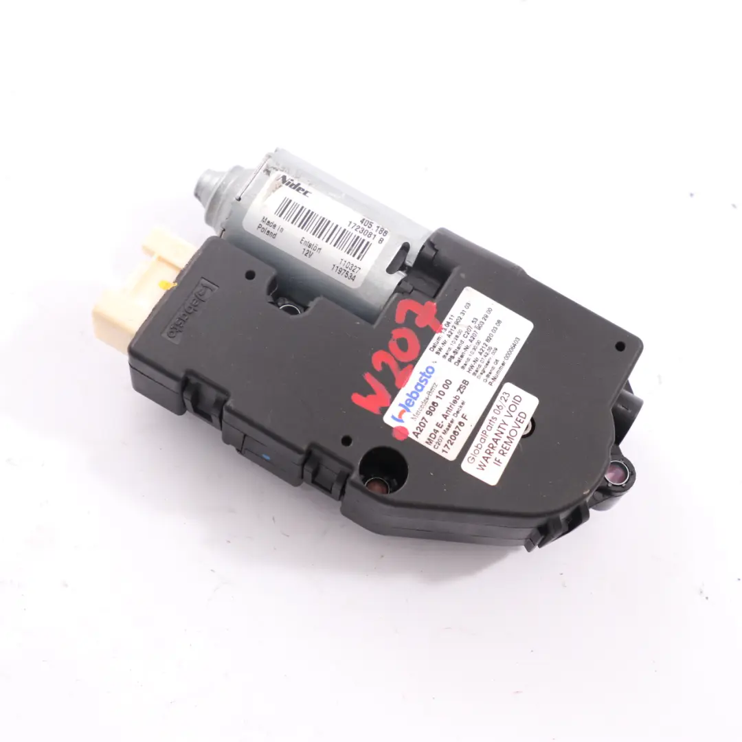  Tetto apribile Mercedes W204 W212 Motore attuatore tetto apribile - SKU A2079061000 - Numero di parte A2079061000
