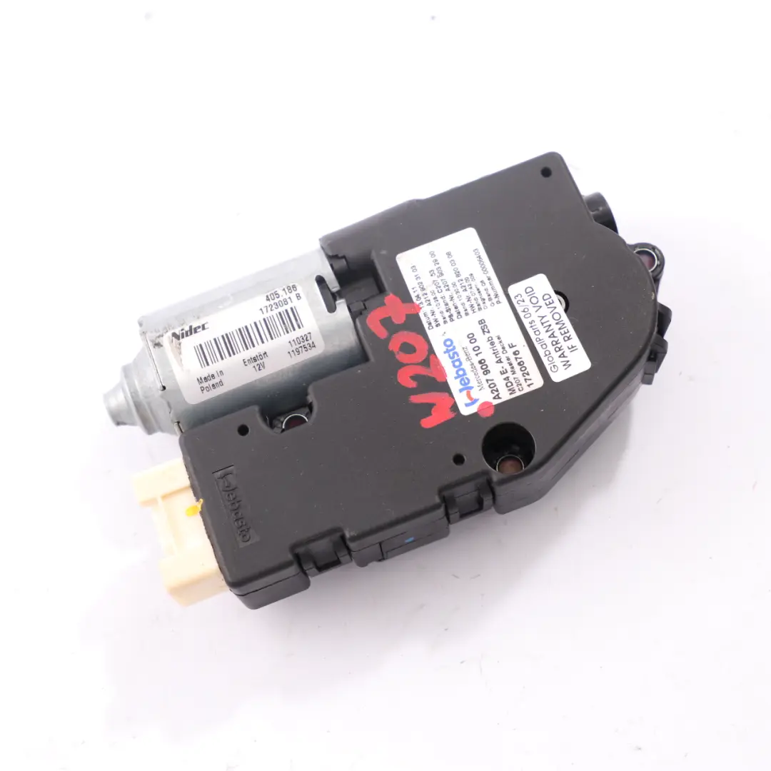  Sunroof Drive Mercedes W204 W207 W212 Sun Roof Motor Actuator Unit - SKU A2079061000 - Part number A2079061000