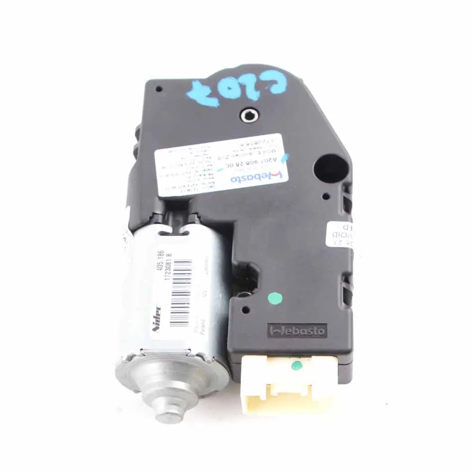 Moteur toit ouvrant Mercedes W212 Unité moteur toit ouvrant A2129002023 pour à propos du numéro de pièce A2079062800 Moteur toit ouvrant Mercedes W212 Unité moteur toit ouvrant A2129002023 - SKU A2079062800 - Numéro de pièce A2079062800