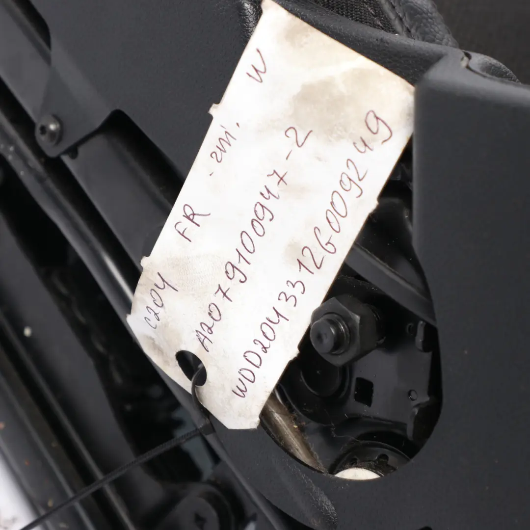 Front Seat Mercedes C204 C207 A207 Leather Cloth Black Heated Electric Right O/S to with Part number A2079100947 Front Seat Mercedes C204 C207 A207 Leather Cloth Black Heated Electric Right O/S - SKU A2079100947-2 - Part number A2079100947