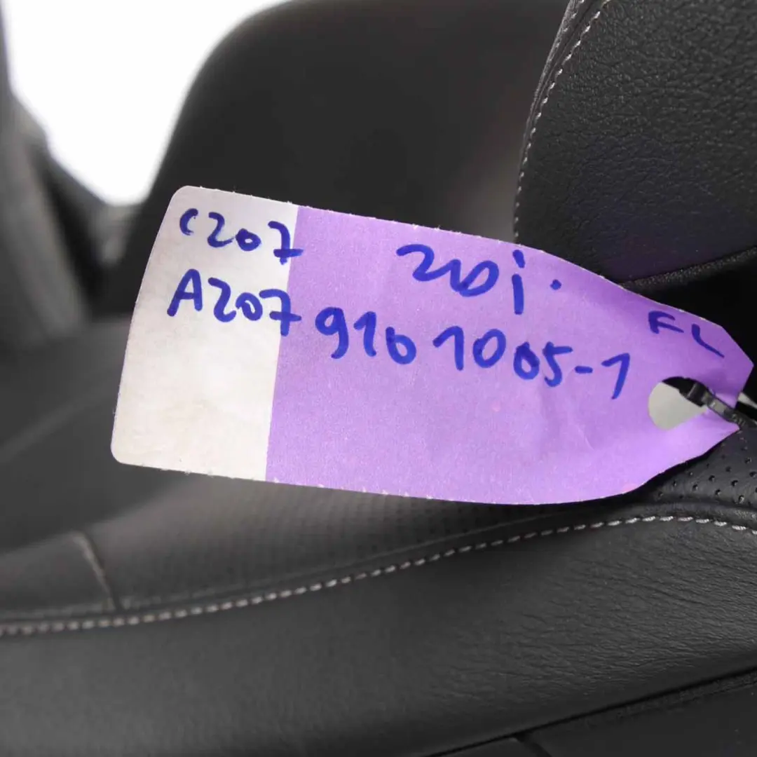  Front Seat Mercedes C204 C207 A207 Leather Black Heated Electric Left N/S - SKU A2079101005-2 - Part number A2079101005