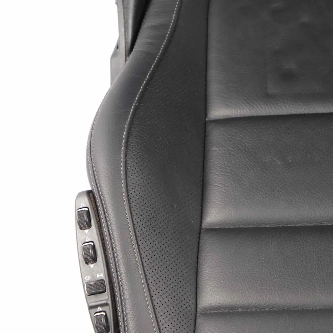  Front Seat Mercedes C204 C207 A207 Leather Black Heated Electric Left N/S - SKU A2079101005-2 - Part number A2079101005