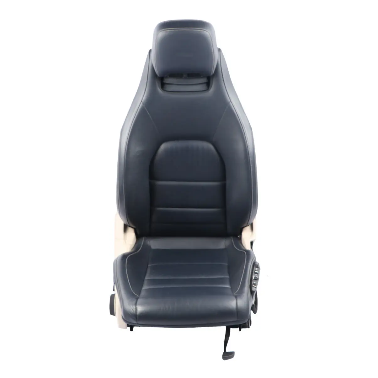 Mercedes C204 C207 A207 Scaun Față Dreapta Piele Albastru Încălzit Electric