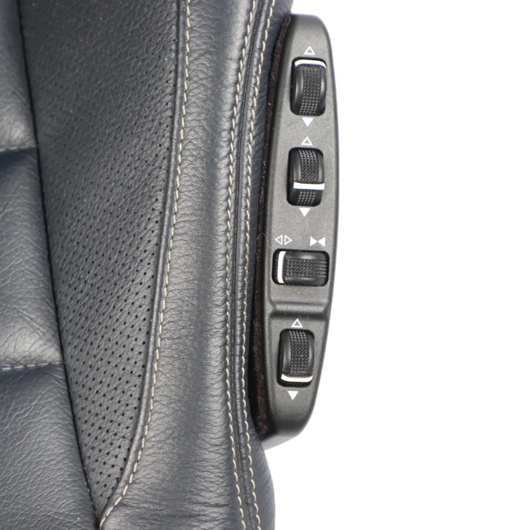  Front Seat Mercedes C204 C207 A207 Right O/S Leather Blue Heated Electric - SKU A2079101005-3 - Part number A2079101005